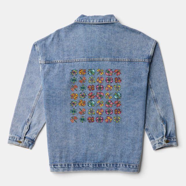 Käfer & Bestäuber Jeansjacke (Rückseite)