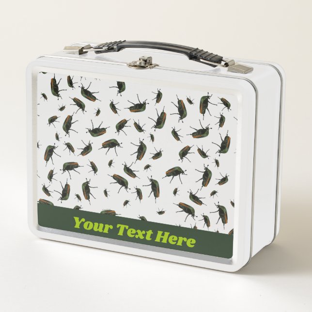 Käfer-Bug-Lunch-Box - Optionale Personalisierung Metall Brotdose (Vorderseite)