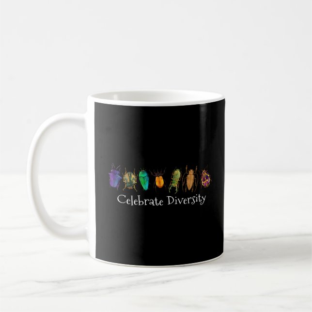 Käfer & Bugs Diversity - Entomologist Collector Kaffeetasse (Links)