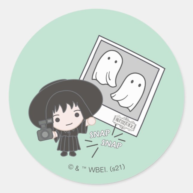 Käfer | Chibi Lydia Ghost Fotografie Runder Aufkleber (Vorderseite)
