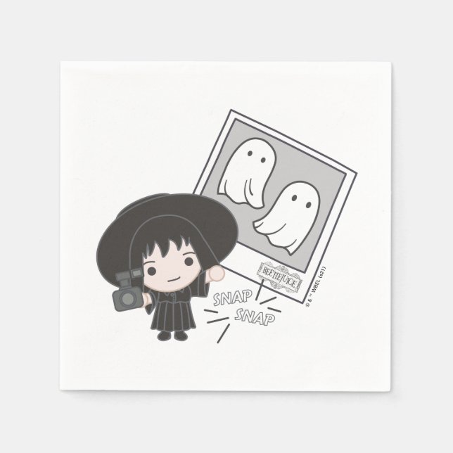 Käfer | Chibi Lydia Ghost Fotografie Serviette (Vorderseite)