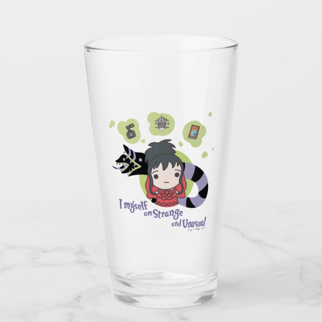 Käfer | Chibi Lydia "Seltsam und ungewöhnlich" Glas (Vorderseite)