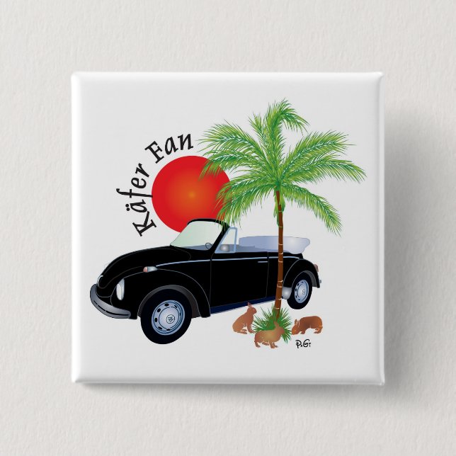Käfer Fan Buttons (Vorderseite)