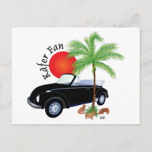 Käfer Fan Postkarte