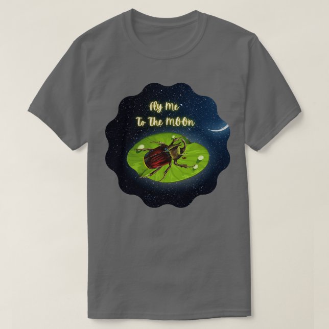 Käfer fliegen mich zum Mond T-Shirt (Design vorne)