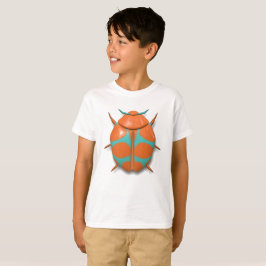 Käfer-Insekt, niedlich orange und aquamarin T-Shirt