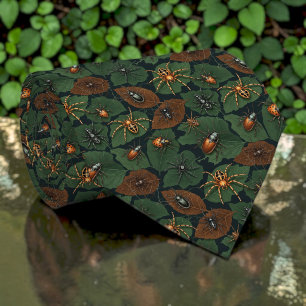 Käfer-, Insekt- und Spinnentier-Muster individuell Krawatte