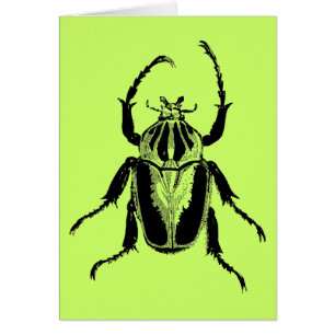 Käfer-Insekten-Wanzen-Vintager hölzerner Stich