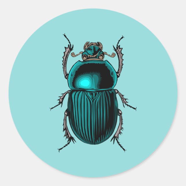 Käfer-Karab-Aufkleber Runder Aufkleber (Vorderseite)