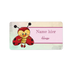 Käfer Karlchen Adressaufkleber