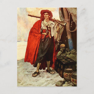 Käfer mit einer Riffe Postkarte