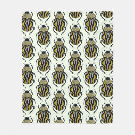 Käfer-Muster-Insekt-Lover Fleecedecke