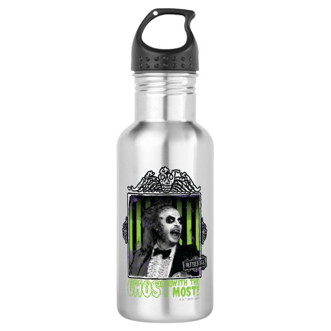 Käfer | Portrait "Geist mit dem Besten" Edelstahlflasche (Vorderseite)