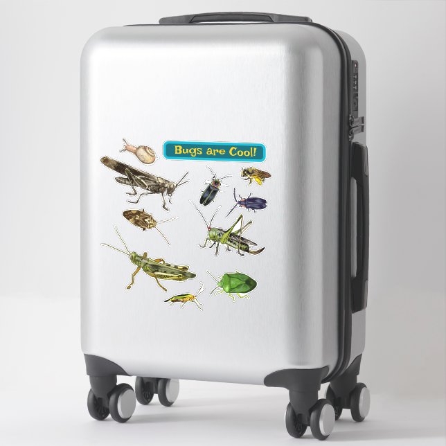 Käfer sind cool! Insekten Aufkleber (Koffer)