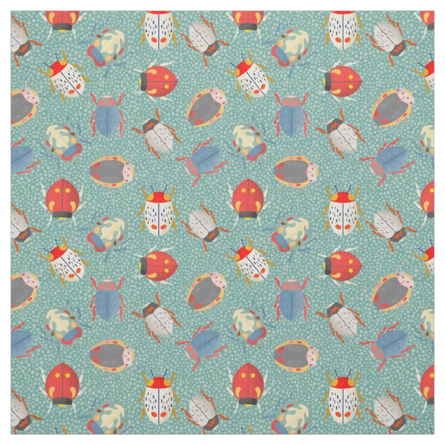 Käfer über Hero Pattern Stoff (Muster)