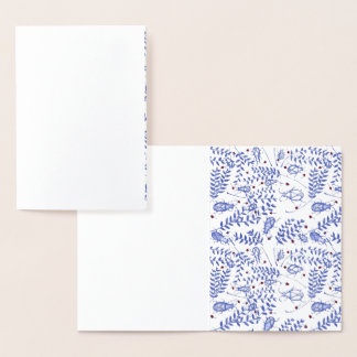 Käfer und Erdbeeren Postkarte