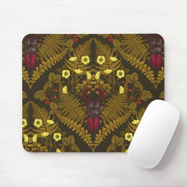 Käfer und Farne Mousepad (Mit Mouse)