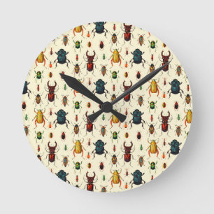 Käfer-Vielzahl Runde Wanduhr