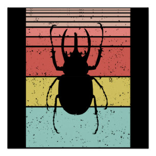 KÄFER VINTAGE INSEKT POSTER