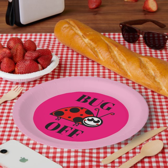 Käfer weg Papierplatte Pappteller (Picknick)