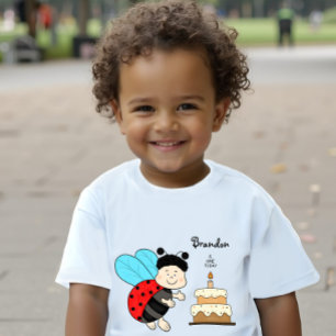 Käferjunge mit Kuchen Baby T-shirt