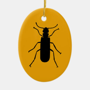 Käferkäfer-Silhouette Keramikornament