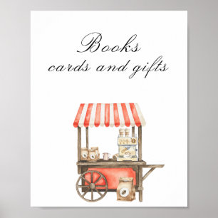Kaffe-Baby-Party - Bücher, Karten und Geschenke Poster