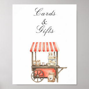 Kaffe-Baby-Party - Karten und Geschenke Poster