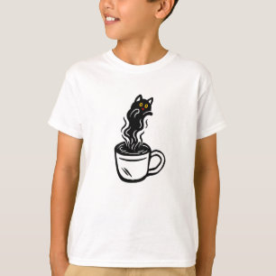 Kaffe Katze T-Shirt