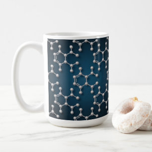 Kaffe Moleküle Klassischer Kaffeebecher Kaffeetasse