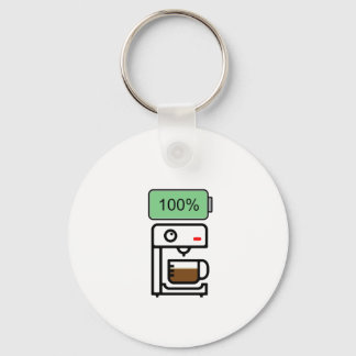 Kaffe-Sucht-Design Schlüsselanhänger