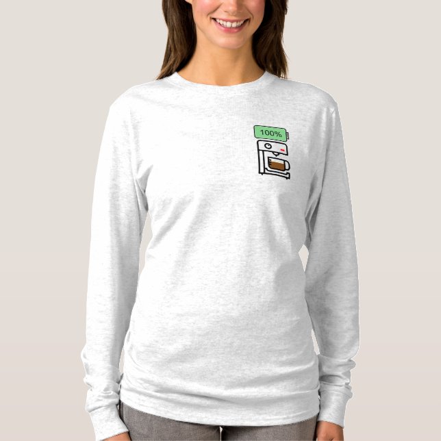 Kaffeaddiction Design T-Shirt (Vorderseite)