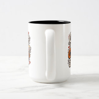 Kaffechaos Bürositzungen Zweifarbige Tasse