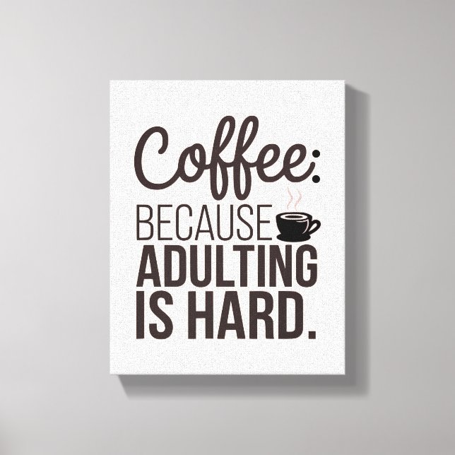 Kaffee & Adult - Die perfekte Leinwand für Sie (Vorderseite)