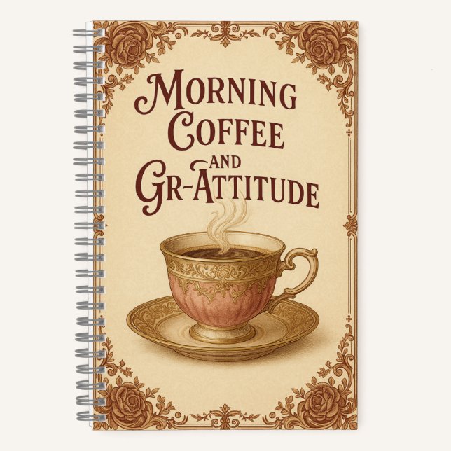 KAFFEE AM MORGEN UND ATTITUDE NOTIZBUCH (Vorderseite)
