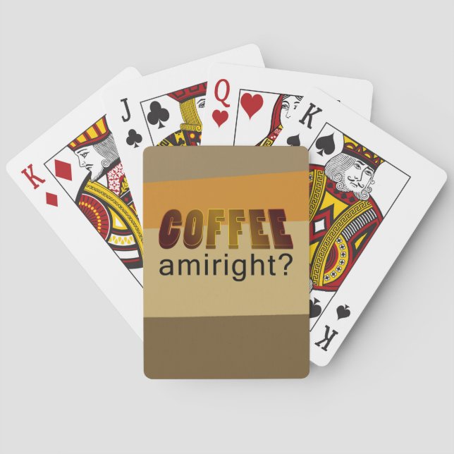 Kaffee Amiright? Spielkarten (Rückseite)