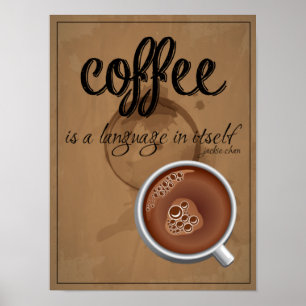 Kaffee an sich poster