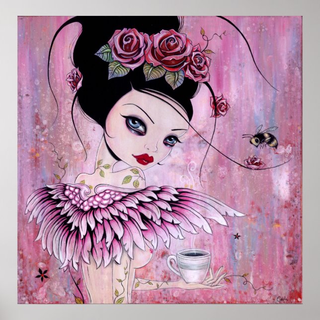 Kaffee Angel Poster (Vorne)
