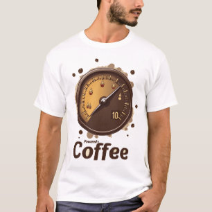 Kaffee angetrieben Vintage-Kraftstoffanzeige Kof T-Shirt
