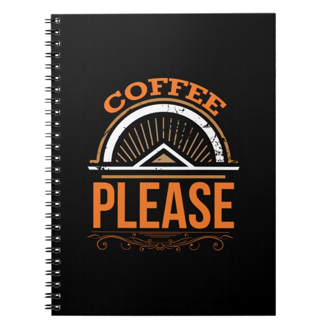 Kaffee Art Coffee Bitte Notizblock (Vorderseite)