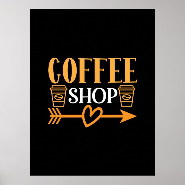 Kaffee Art Coffee Shop Poster (Vorne)