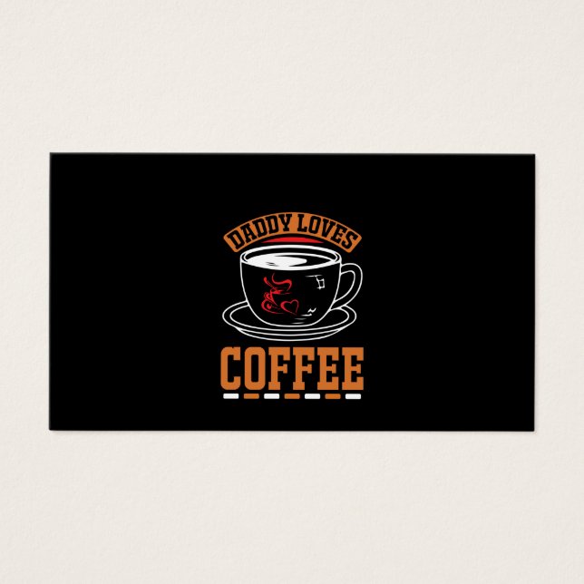 Kaffee Art Daddy Lieben Kaffee (Vorderseite)