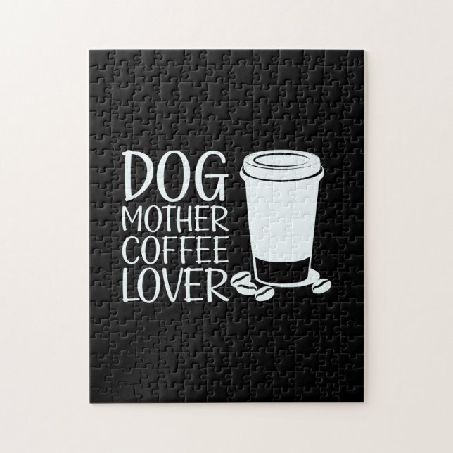 Kaffee Art Dog Mutter Kaffee Lover (Vertikal)