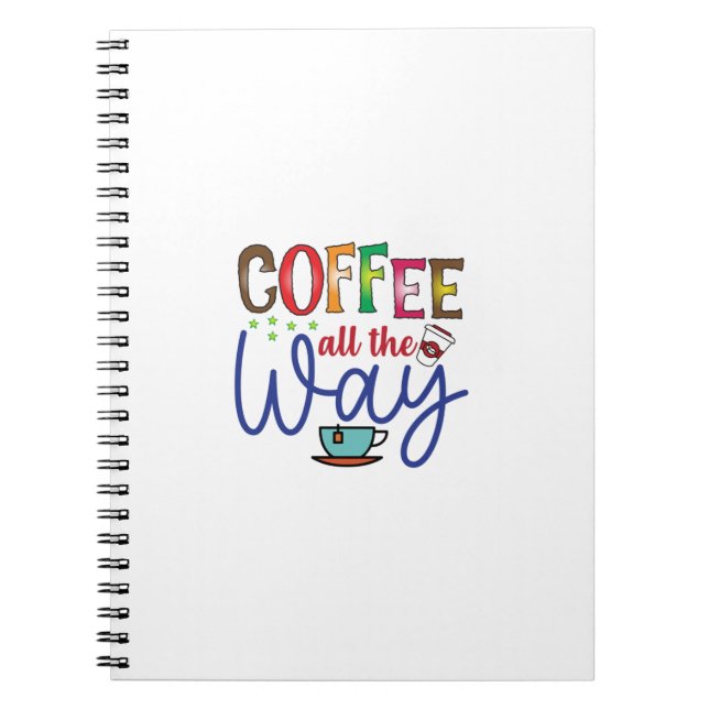 Kaffee Art Kaffee Notizblock (Vorderseite)