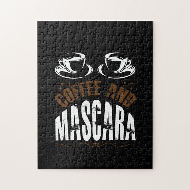 Kaffee Art Kaffee und Mascara (Vertikal)