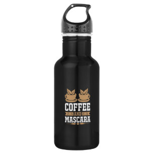 Kaffee Art Kaffee und Mascara Edelstahlflasche