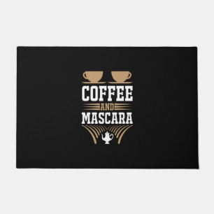 Kaffee Art Kaffee und Mascara Fußmatte