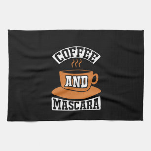 Kaffee Art Kaffee und Mascara Geschirrtuch