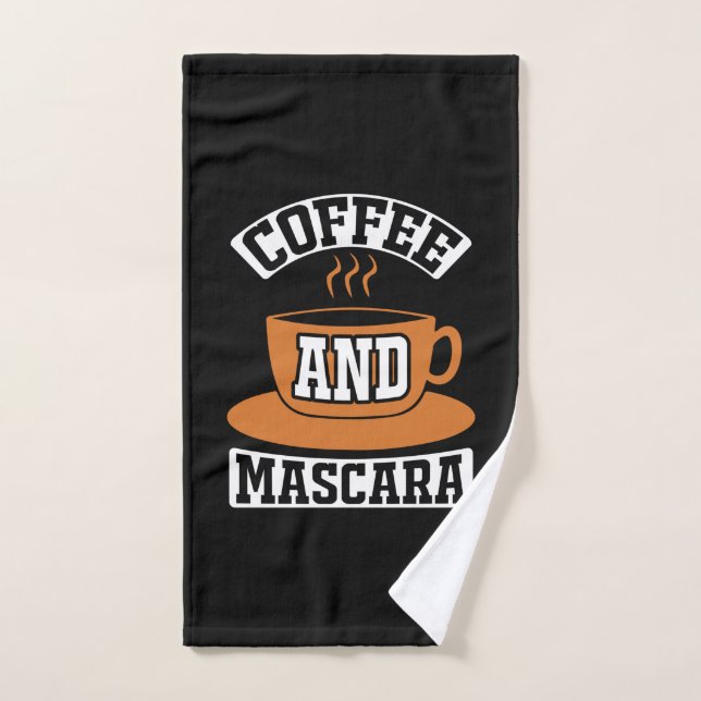 Kaffee Art Kaffee und Mascara Handtuch (Handtuch)