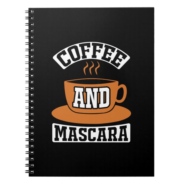 Kaffee Art Kaffee und Mascara Notizblock (Vorderseite)